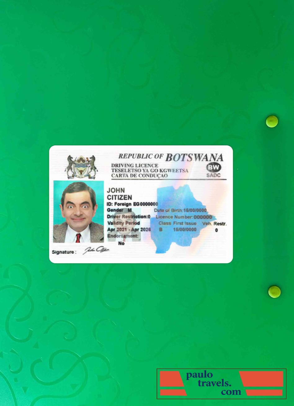 Botswana dl photolook FRONT PSD template